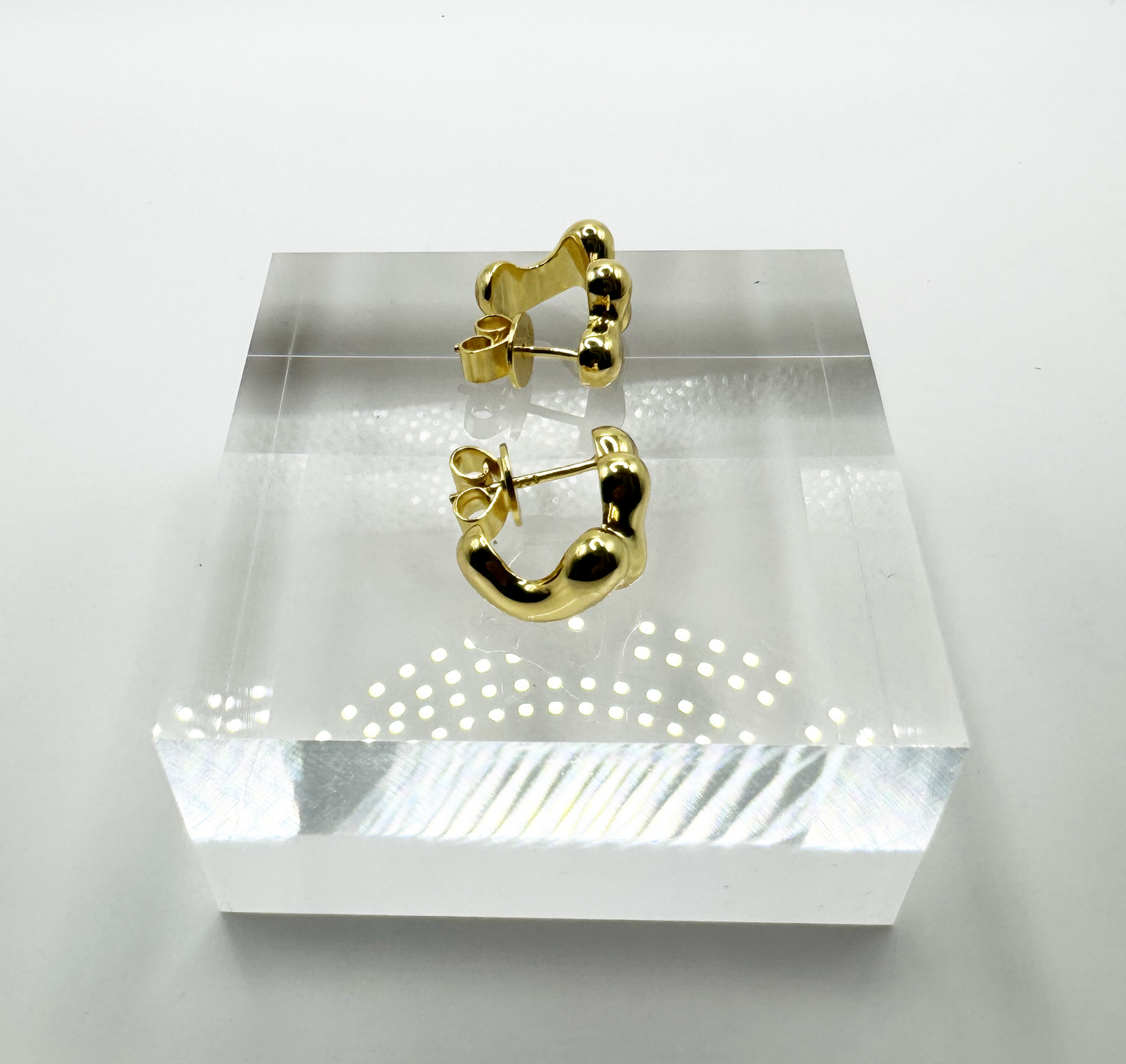 Lava Glob Huggie Earrings