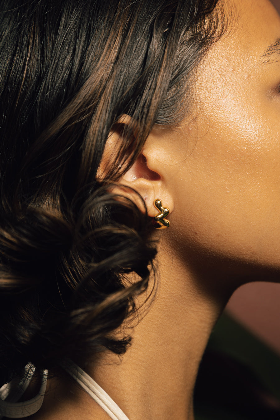 Lava Glob Huggie Earrings
